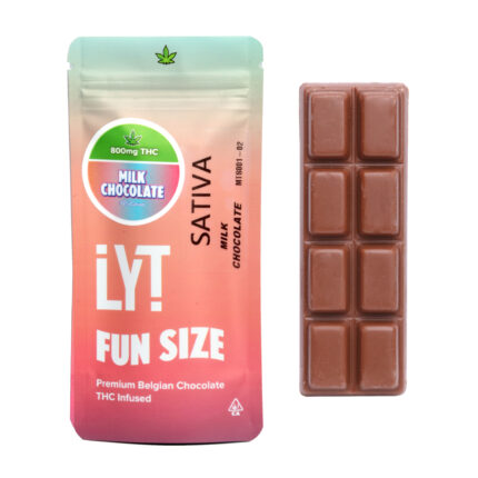 Lyt Milk Chocolate Bar Fun Size Sativa 800mg