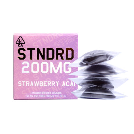 STNDRD Hybrid Gummies Strawberry Acai 200mg